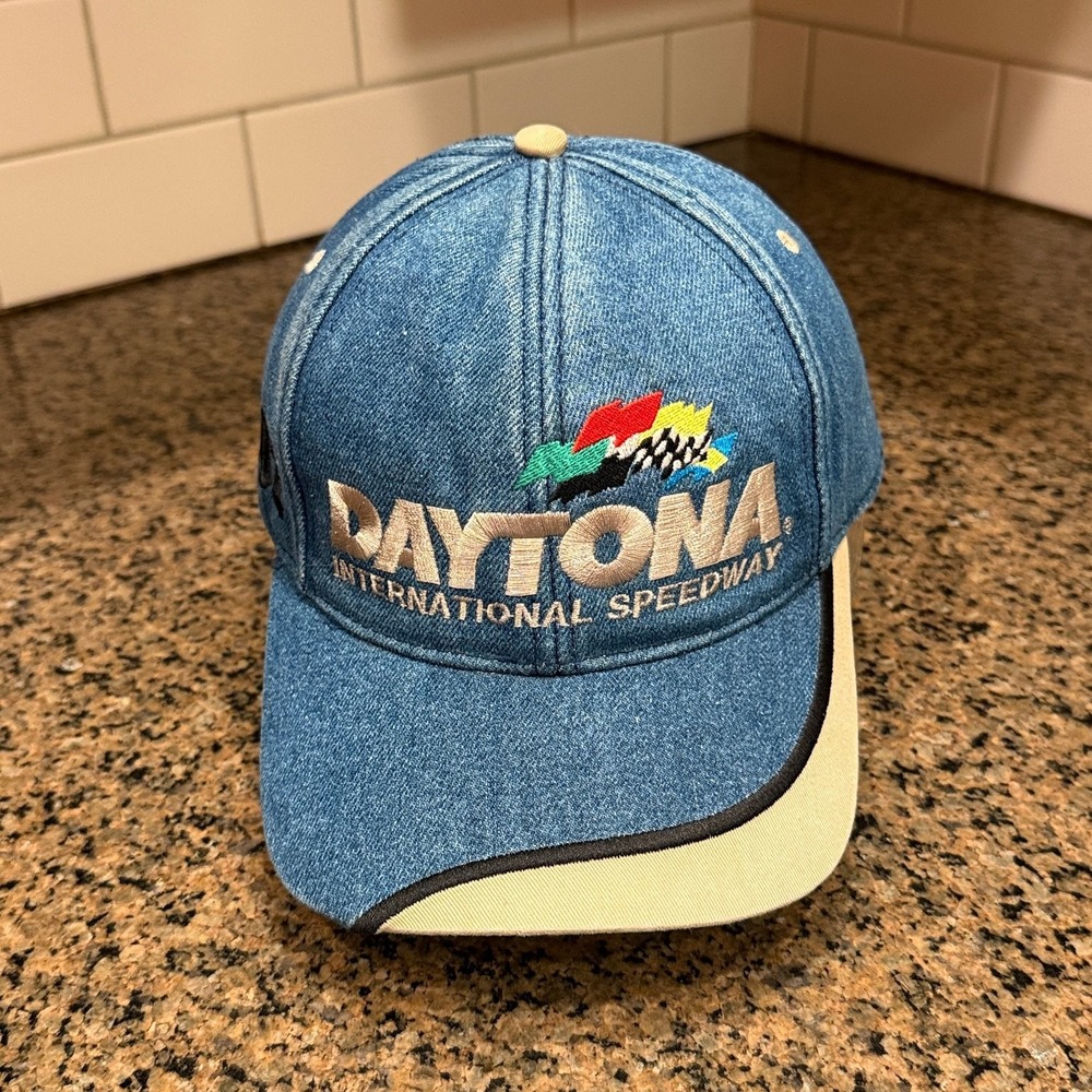 Daytona International Speedway Hat ISC Nascar 2002 Adjustable Denim Cap